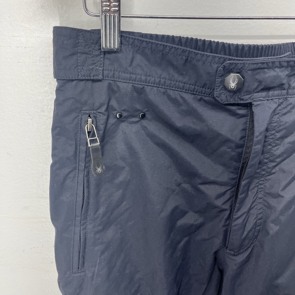 Vintage Entrant GII Spyder Ski Pants Men's Medium Black/Navy 90's Snow Pants - Picture 4 of 15